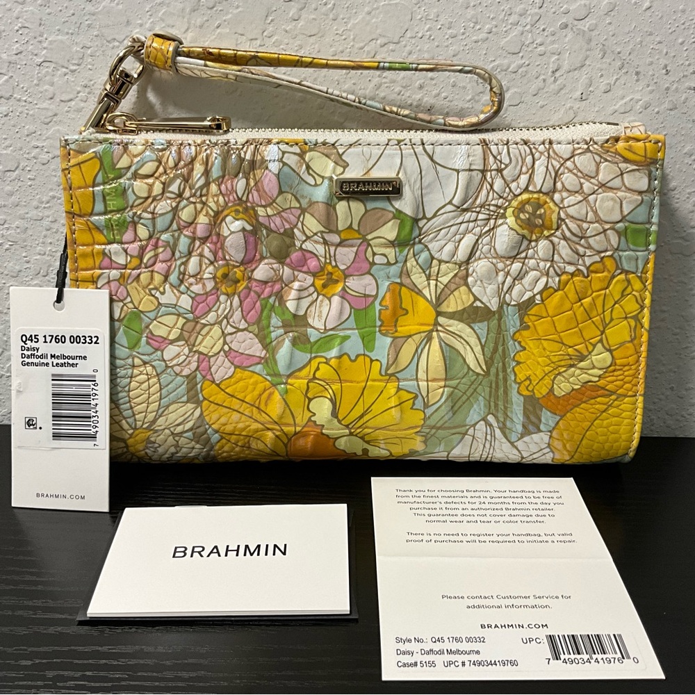 Brahmin Daisy DAFFODIL MELBOURNE W/Rear Eye Medallion NWT